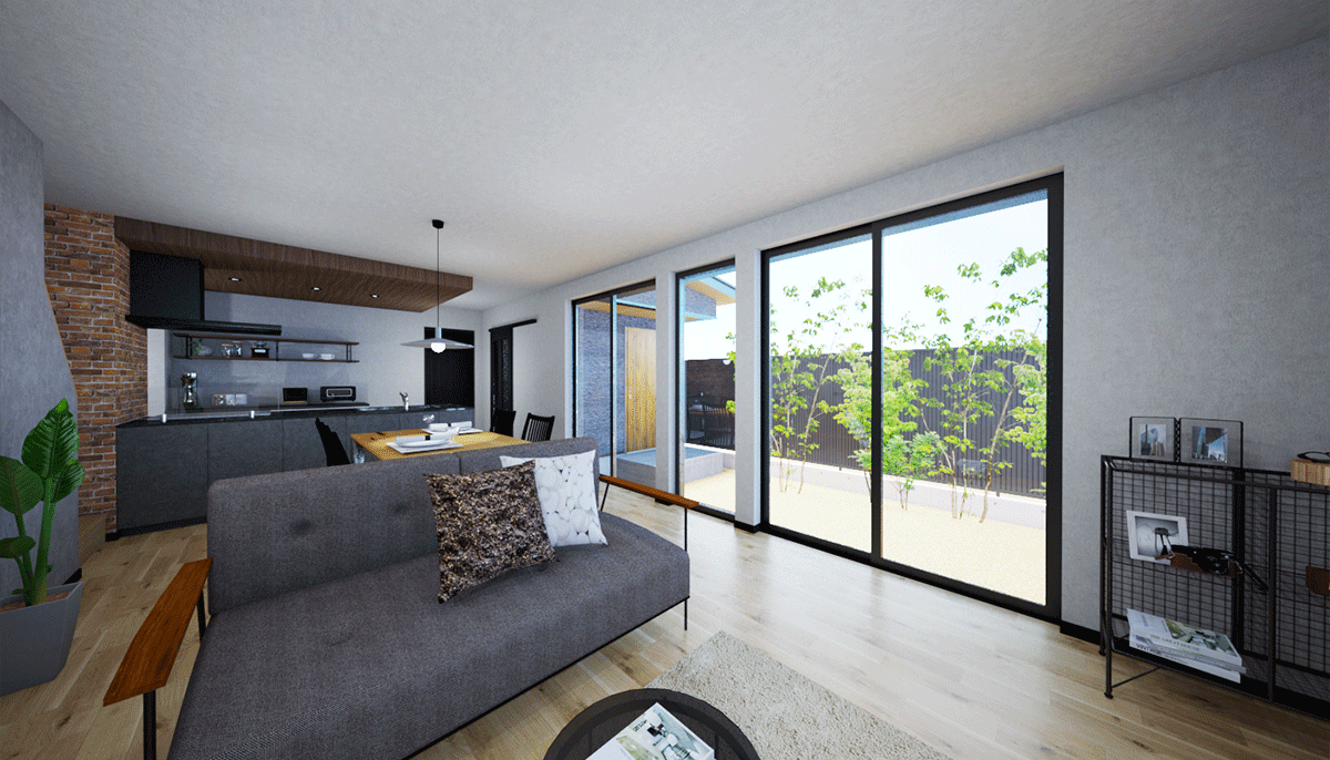 江原工務店の見学会のパース 01