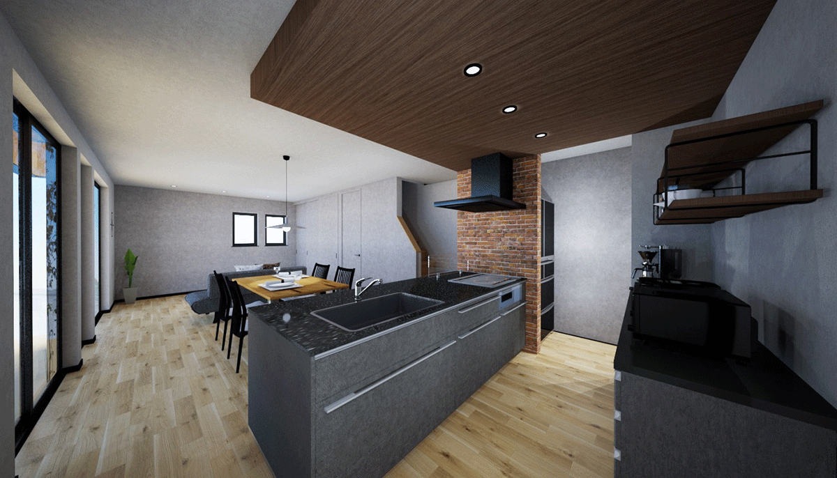 江原工務店の見学会のパース 02