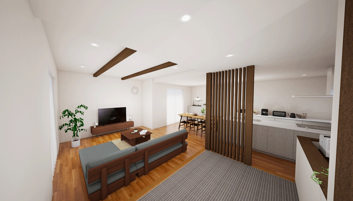 江原工務店の見学会のパース 01