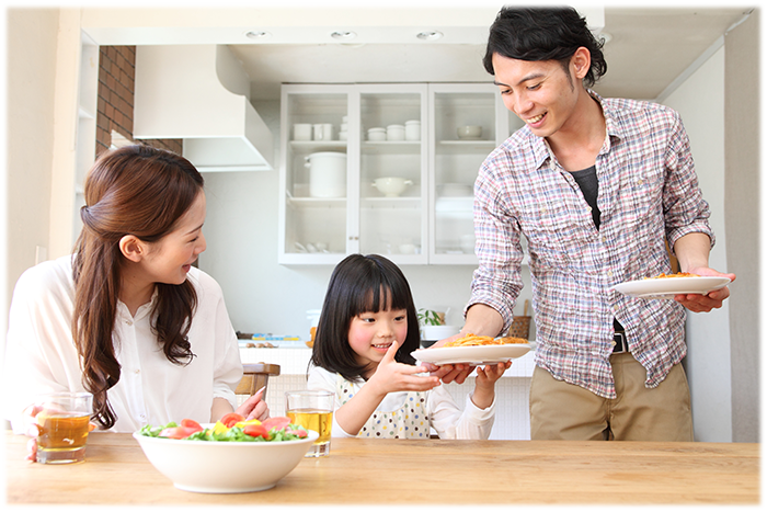 炊事をしながらテレビも見える！